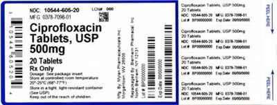 Bottle Label (10544 605 20   0378 7098 01)